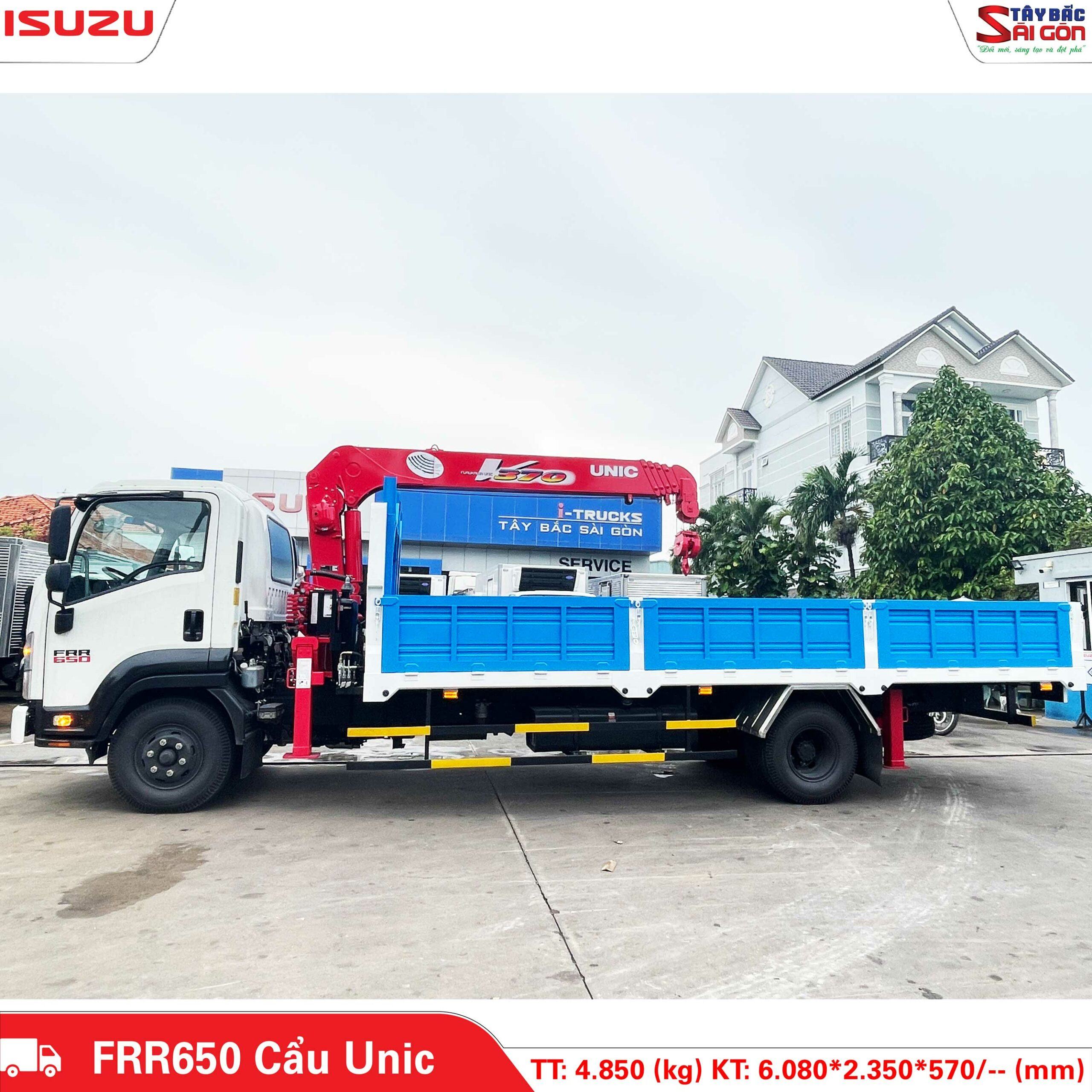 xe isuzu cẩu unic