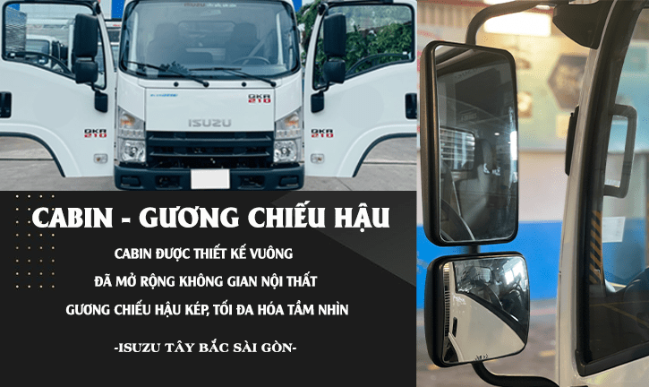 Cabin Xe tải thùng mui bạt bửng nhôm 1.9 Tấn