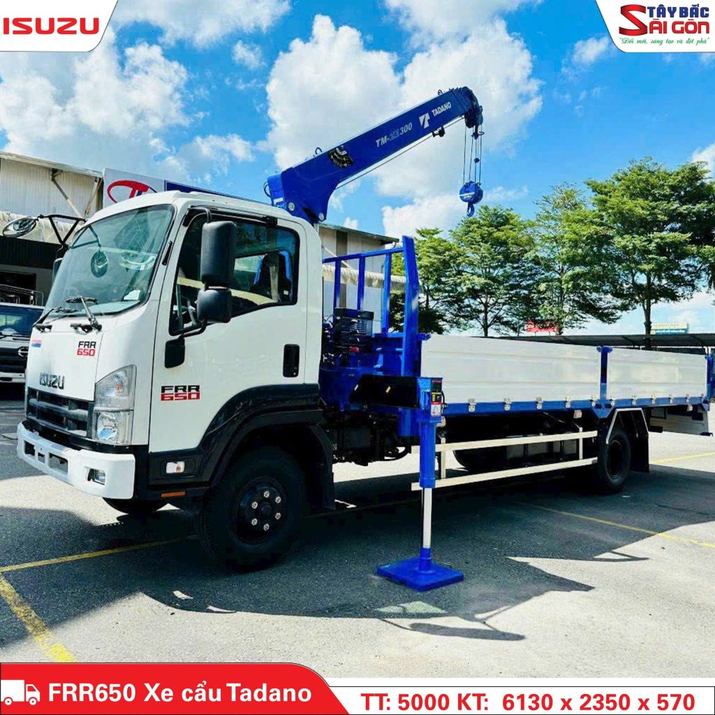 Xe Tải Isuzu FRR650 5 Tấn Xe Cẩu Tadano