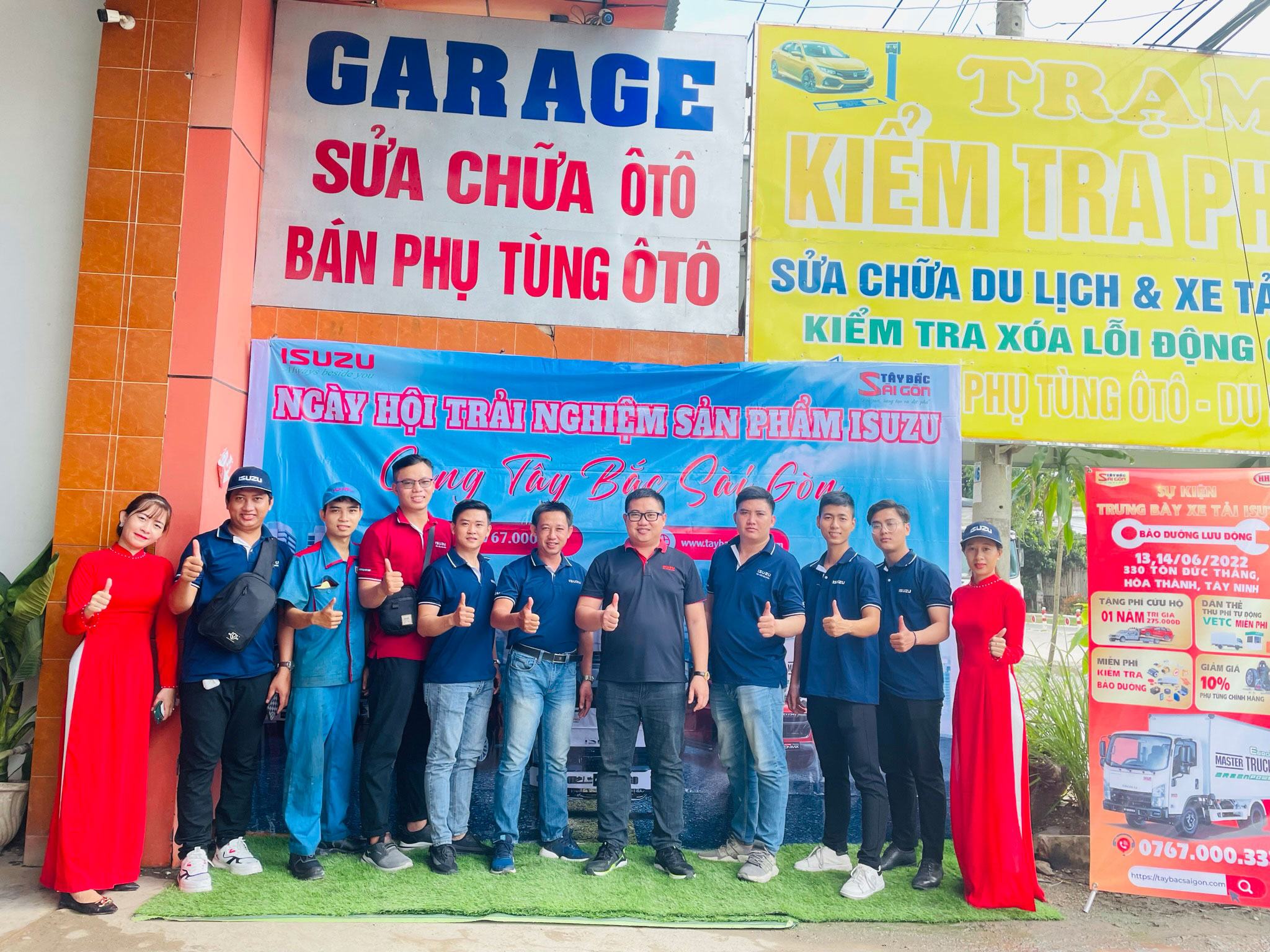 Sự kiện trưng bày xe tải Isuzu