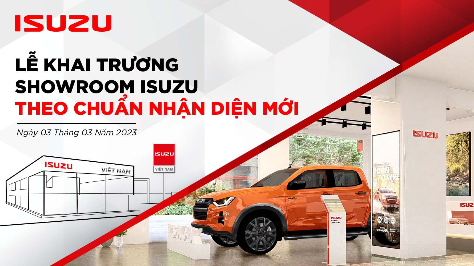 Khai trương showroom ISUZU theo tiêu chuẩn nhận diện mới