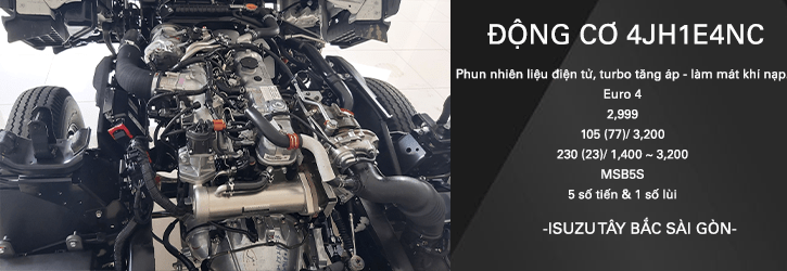 Động cơ xe tải thùng lạnh ISUZU QKR230