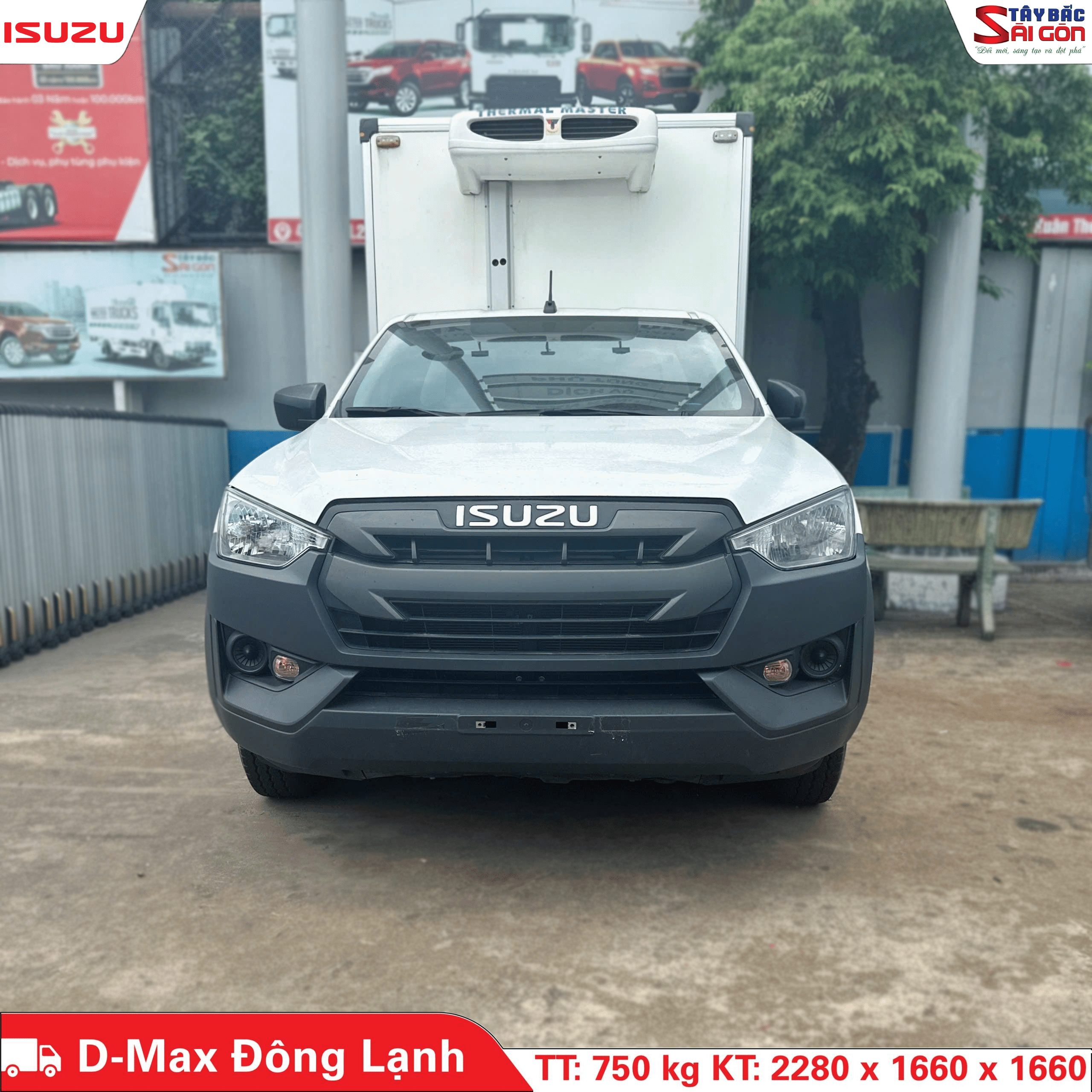 Xe đông lạnh cũ tải 750 KG