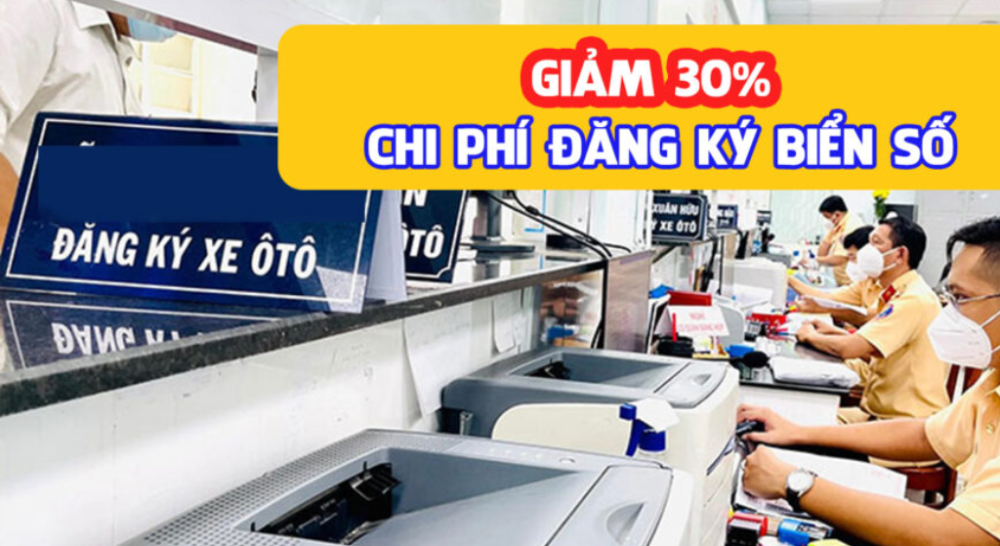 Chi phí lăn bánh khi mua xe giảm nhờ chính sách giảm lệ phí đăng ký biển số
