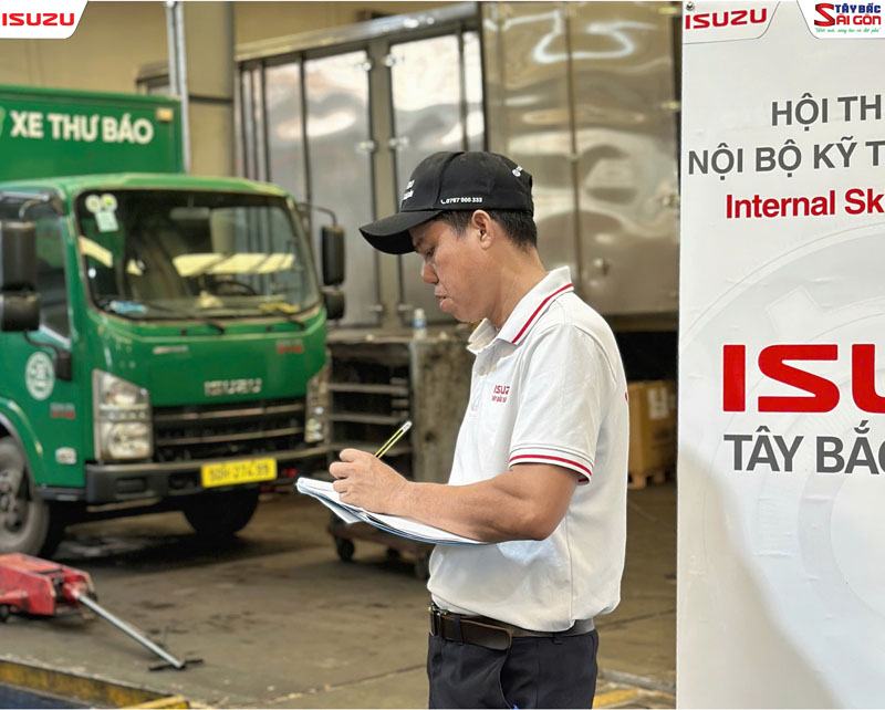 Hội thi tay nghề nội bộ Kỹ Thuật Viên ISUZU Tây Bắc Sài Gòn