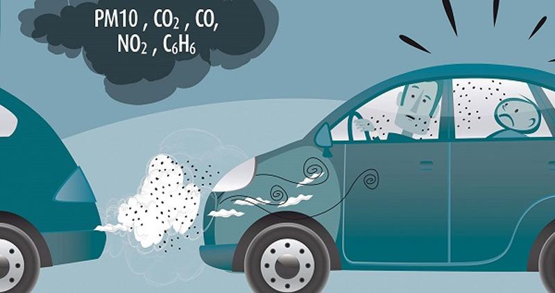 Khí thải từ nhiên liệu lái xe gây ô nhiễm môi trường