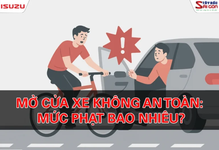 Lỗi mở cửa xe gây tai nạn bị phạt bao nhiêu theo Nghị Định 168?