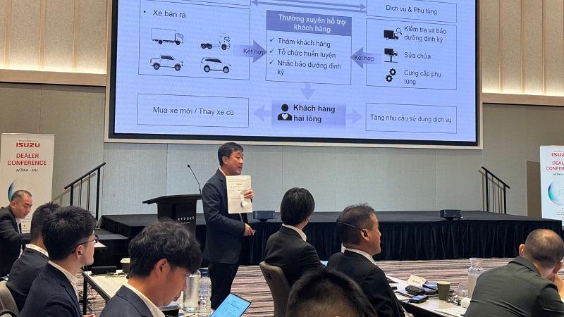 Giám Đốc Điều Hành Cao Cấp Isuzu Việt Nam – ông Thái Văn Toán phát biểu tại Hội nghị