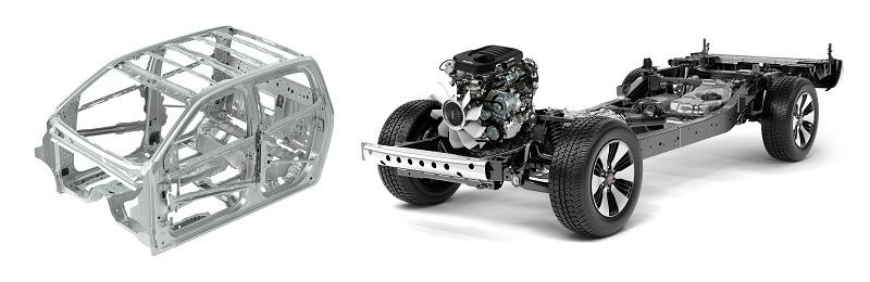 Thân xe ISUZU D-Max nhẹ nhưng chắc chắn