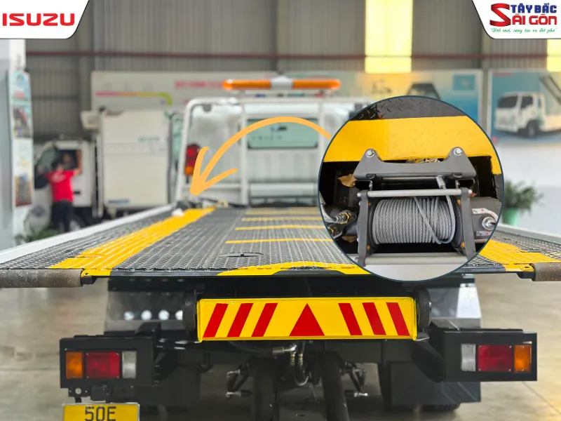 Kiểm tra độ mòn của cáp tời thường xuyên để đảm bảo lực kéo ổn định khi cứu hộ phương tiện gặp sự cố.