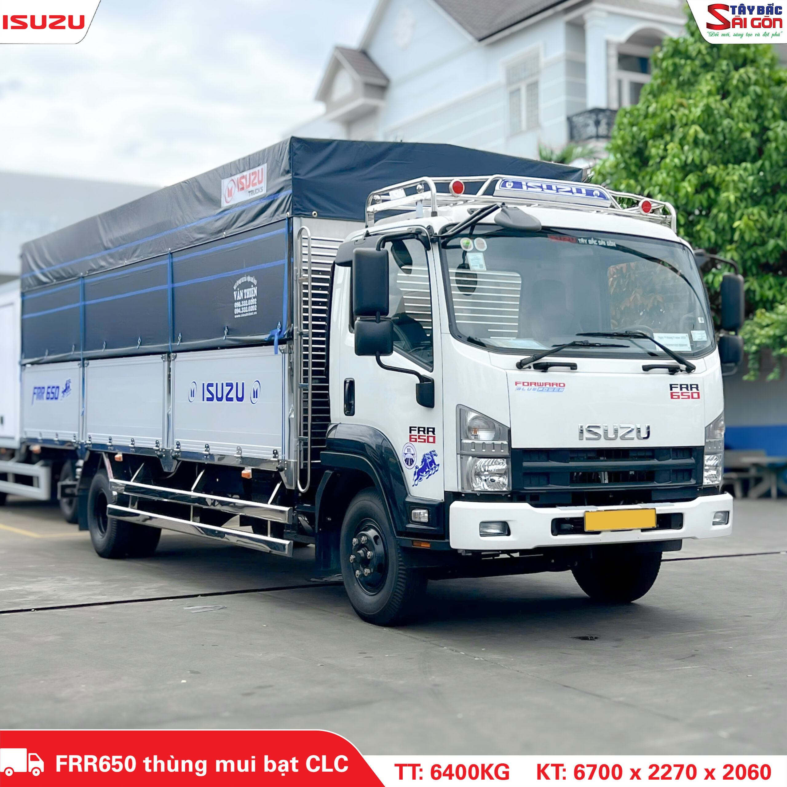 Xe mui bạt 6.4 tấn ISUZU FRR650 option Chất lượng cao